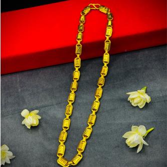 GOLD PLATED LOTUS CHAIN-01