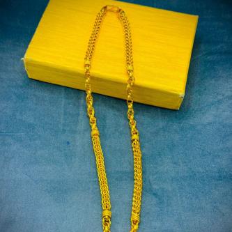 LUXURY 200 MILLIGRAMS GOLD PLATED INDO WITH RASSA CHAIN FOR MEN