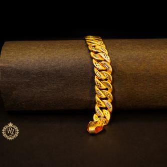 ✨ Gold-Plated Classical Pokal Singapuri Design Bracelet for Men | Premium Quality Jewelry 💎